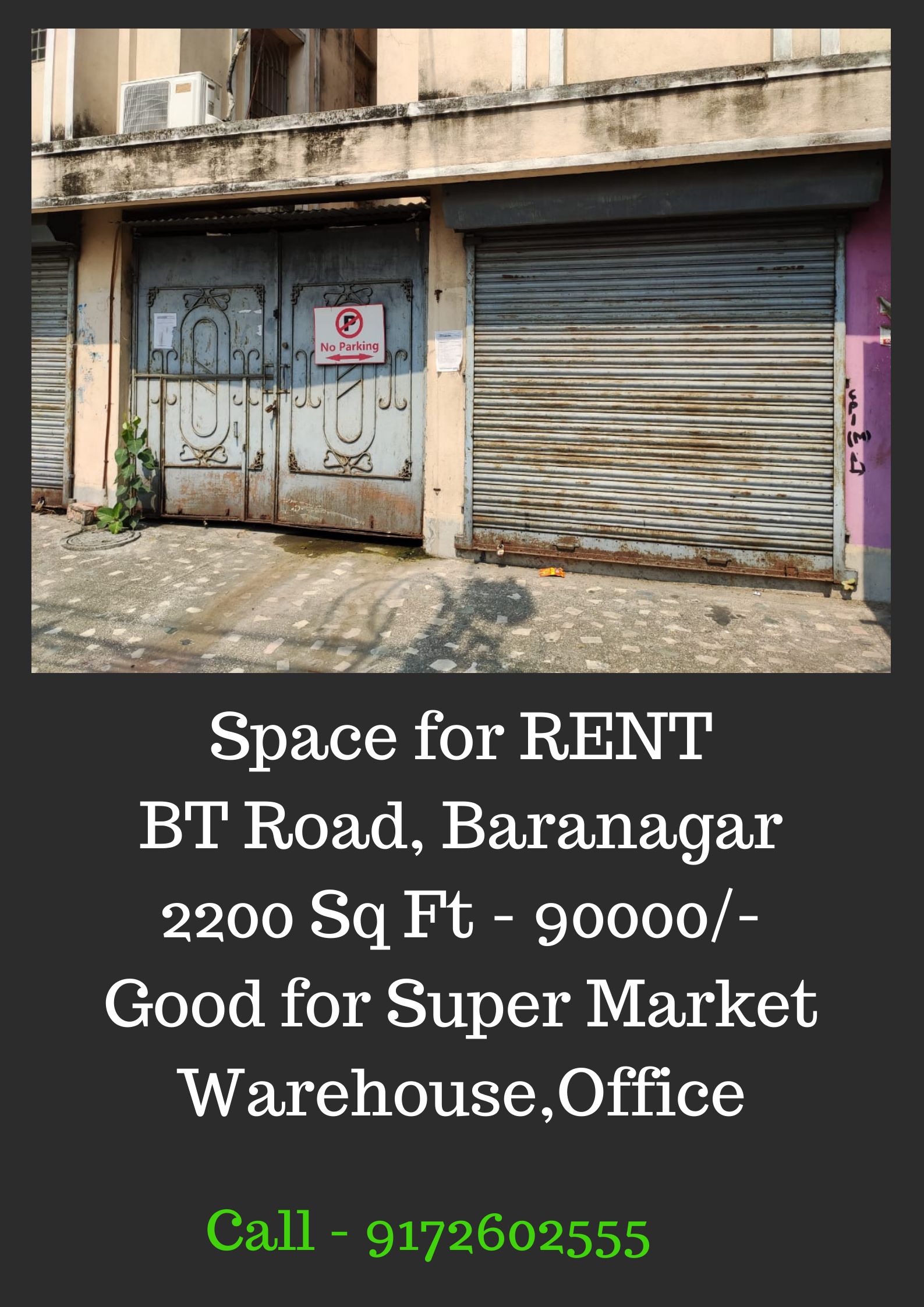 Space Rent Baranagar Kolkata